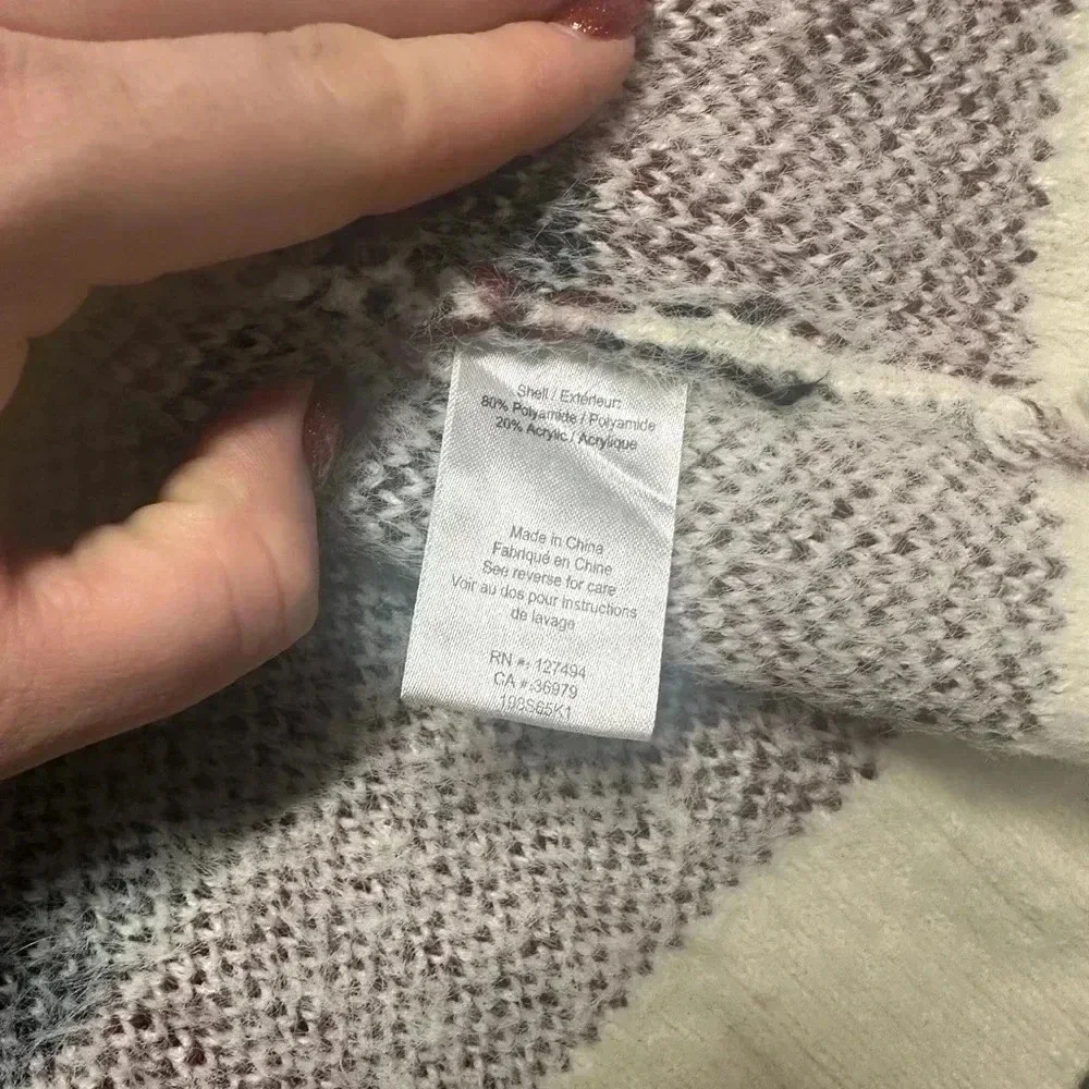 Heartloom Plaid Patchwork Cardigan Sweater - Multicolor - Picture 6 of 6